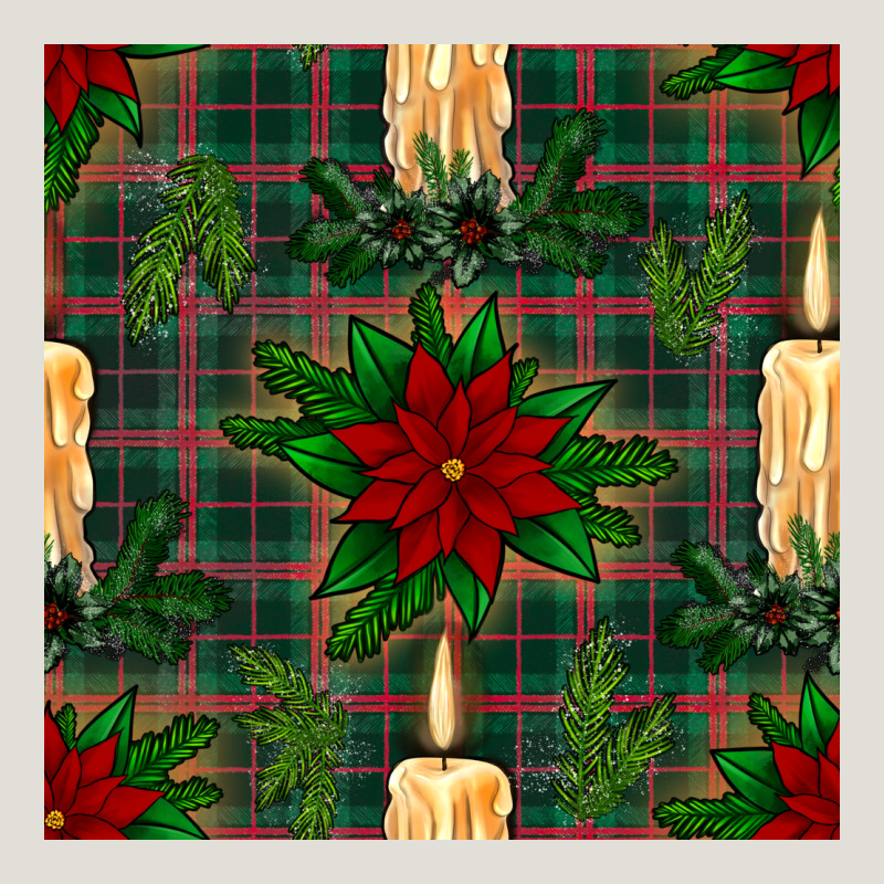 Christmas Candle And Ornaments Seamless Pattern Heavy Core Tee by BundleAndBundleShop | Teevron