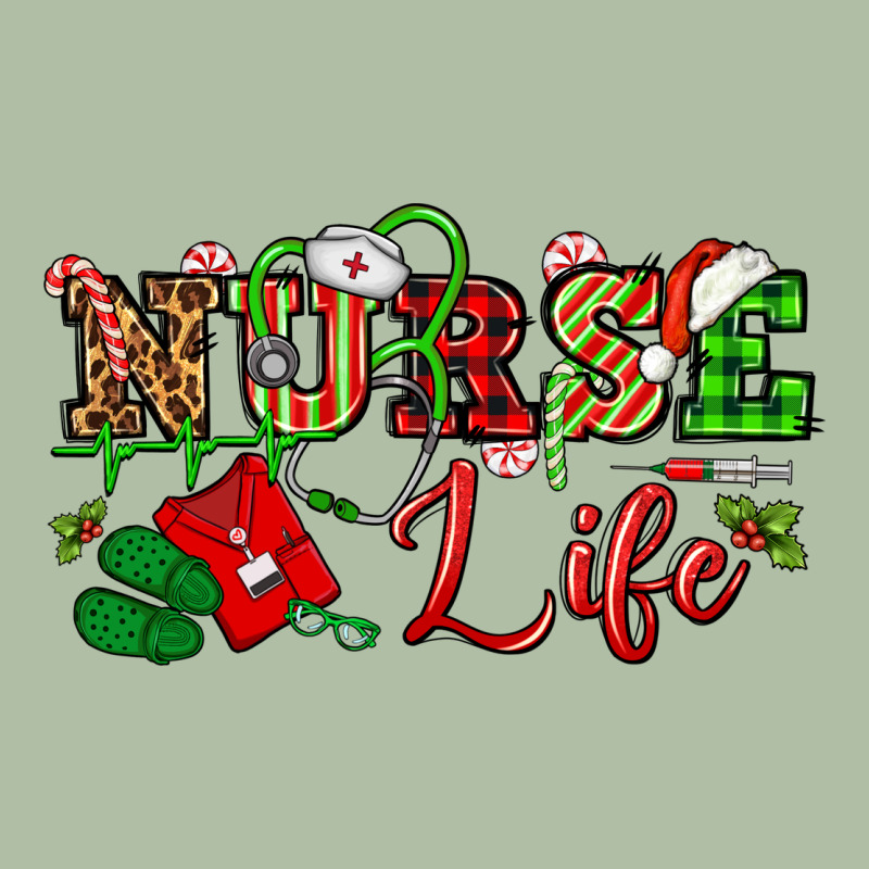Nurse Life Christmas Urban Heavy Tee by NancyCooperArtShop | Teevron