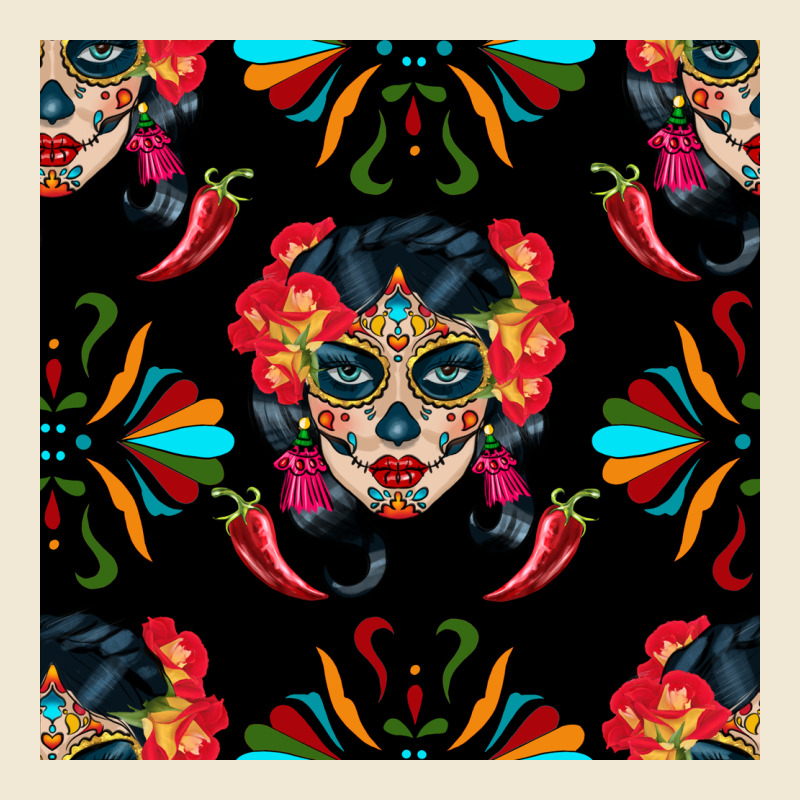 Sugar Skull Seamless Pattern Premium Tee by BundleAndBundleShop | Teevron