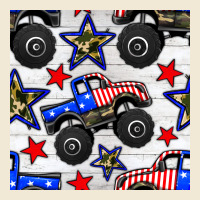 Usa Monster Truck Seamless Pattern Premium Tee | Teevron
