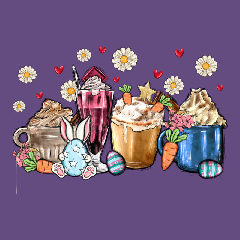Easter Coffee Cups Vintage Hoodie by MaliasSmallBusiness | Teevron