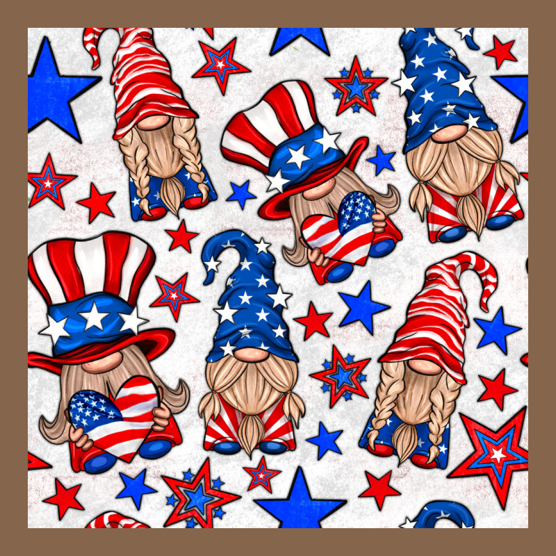 4th Of July Patriotic Gnome Seamless Pattern Premium Tee by BundleAndBundleShop | Teevron