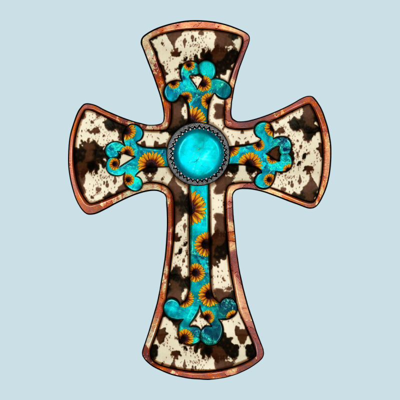 Cowhide Gemstone  Cross Ladies Tee by JahusDesignShop | Teevron