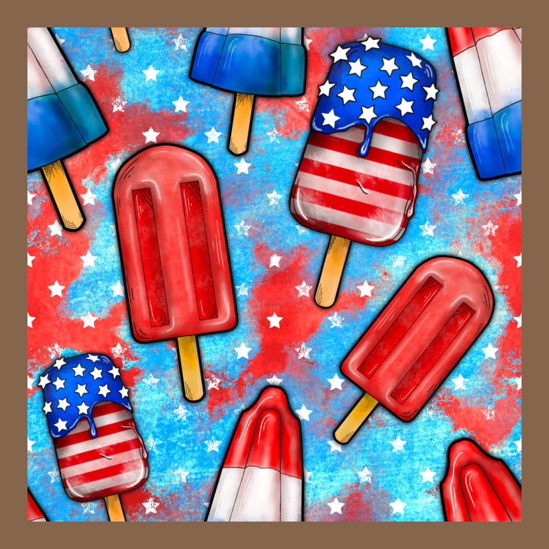 4th Of July Popsicle Seamless Pattern Premium Tee by BundleAndBundleShop | Teevron