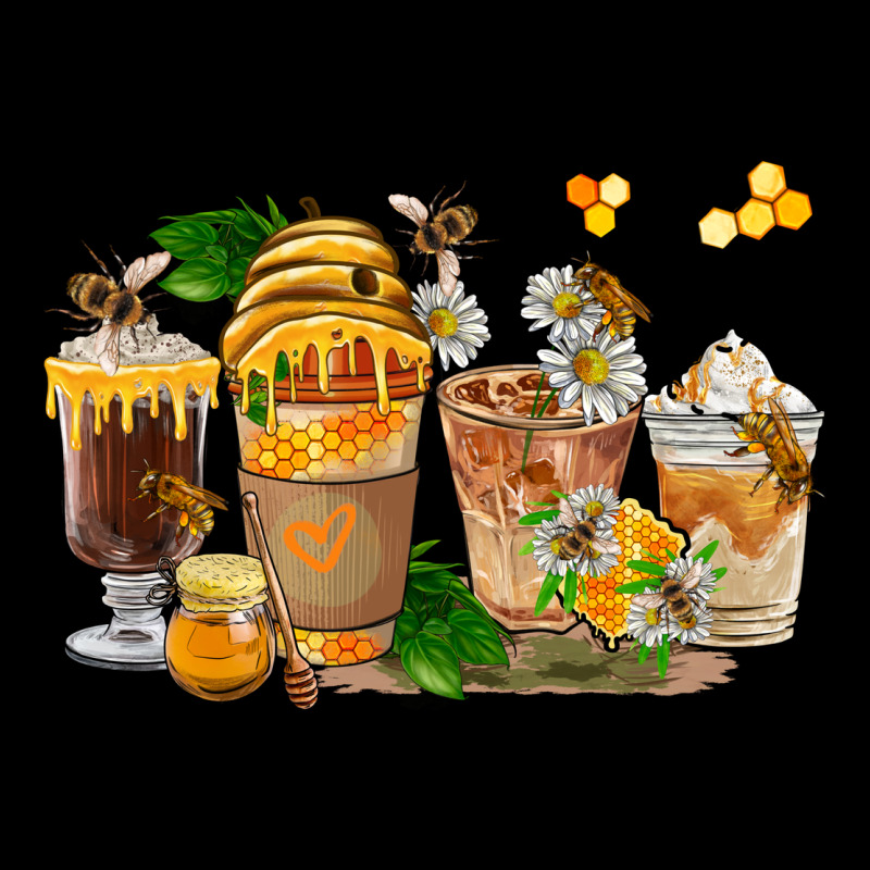 Honey Bee Coffee Cups Urban Hoodie by FaDigitalArtStudio | Teevron