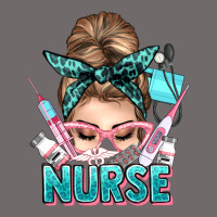 Nurse Life Messy Bun Urban Heavy Tee | Teevron