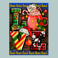 Love Coffee Cup Christmas Heavy Core Tee | Teevron