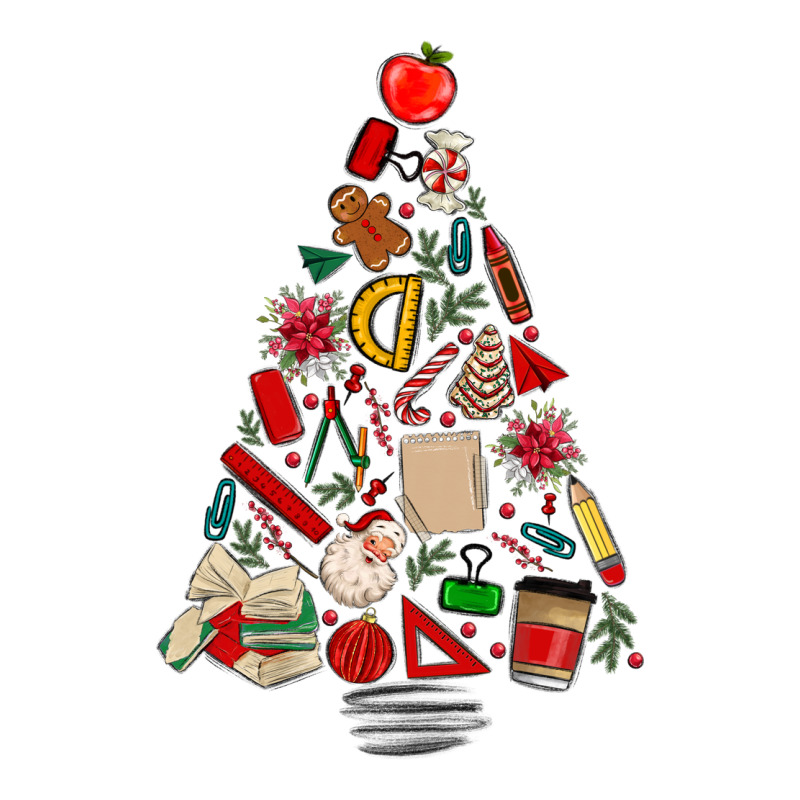 Teacher Christmas Tree Urban Heavy Tee by MaliasSmallBusiness | Teevron