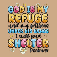 God Is My Refuge And My Fortress Under His Wings Vintage Hoodie | Teevron