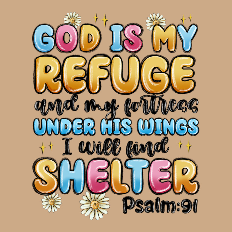 God Is My Refuge And My Fortress Under His Wings Vintage Hoodie by MaliasSmallBusiness | Teevron