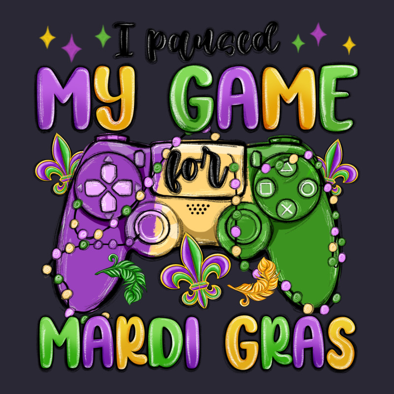 I Paused My Game For Mardi Gras Vintage Tee by MaliasSmallBusiness | Teevron