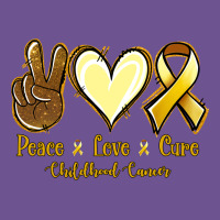 Peace Love Cure Bone Cancer Vintage Tee | Teevron
