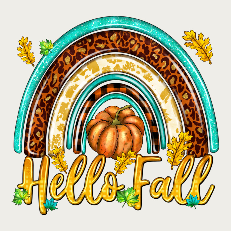 Hello Fall With Rainbow Zipper Hoodie by texasbilliewilder | Teevron