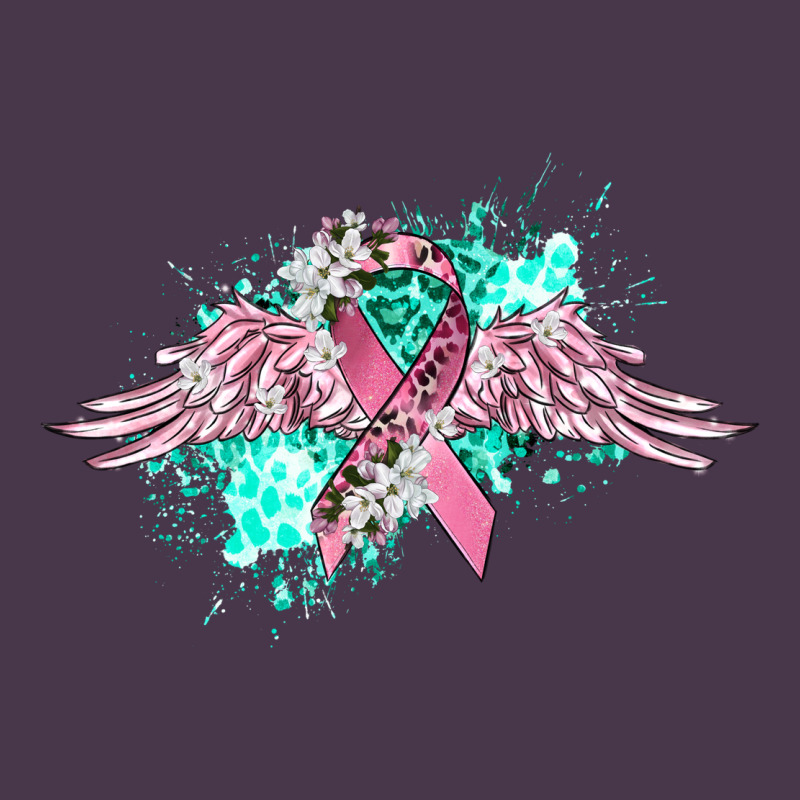 Cancer Ribbon With Angel Wings Heavyweight Hoodie by CowGirlArtShop | Teevron