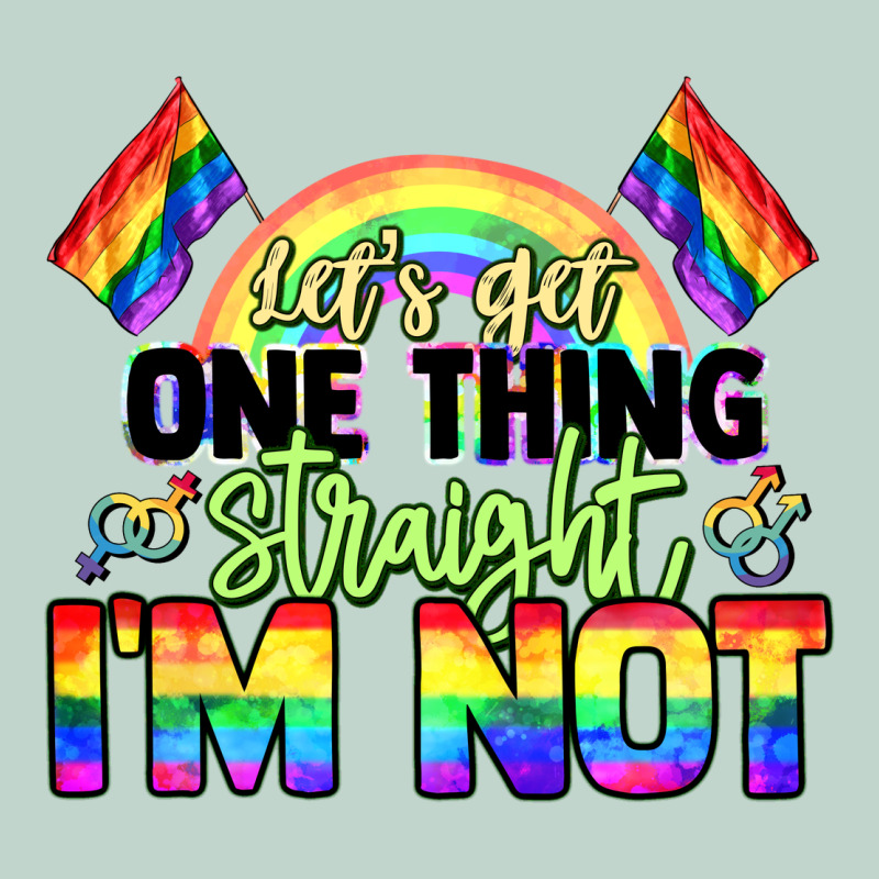 Let's Get One Thing Straight I'm Not Pride Lgbtq+ Zipper Hoodie by NancyCooperArtShop | Teevron