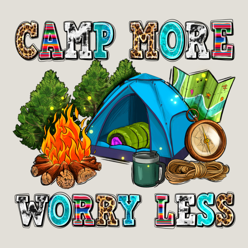 Camp More Worry Less Heavy Core Tee by AdoDesignShop | Teevron