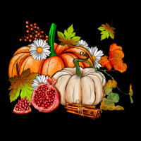 Pumpkins Daisies And Fall Leaf's Ado Premium Tee | Teevron