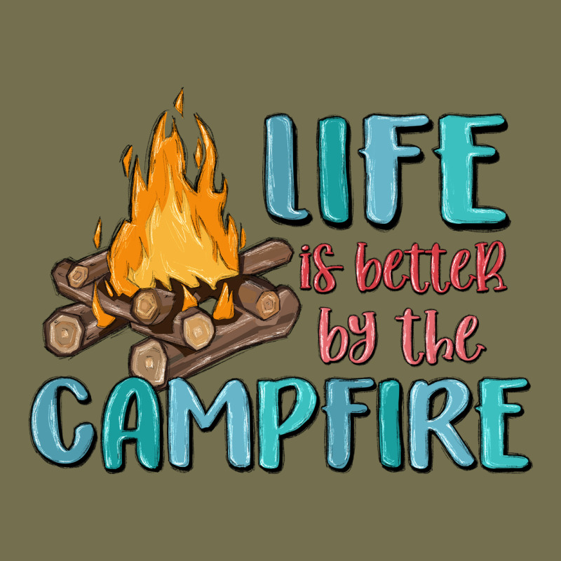 Life Is Better By The Campfire Vintage Hoodie by MaliasSmallBusiness | Teevron