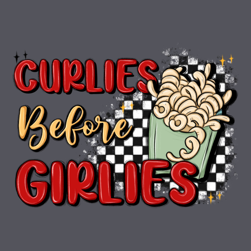 Curlies Before Girlies Vintage Hoodie by MaliasSmallBusiness | Teevron