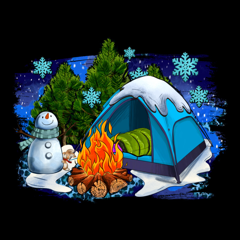 Winter Camping With Camp Fire Heavy Core Tee by AdoDesignShop | Teevron