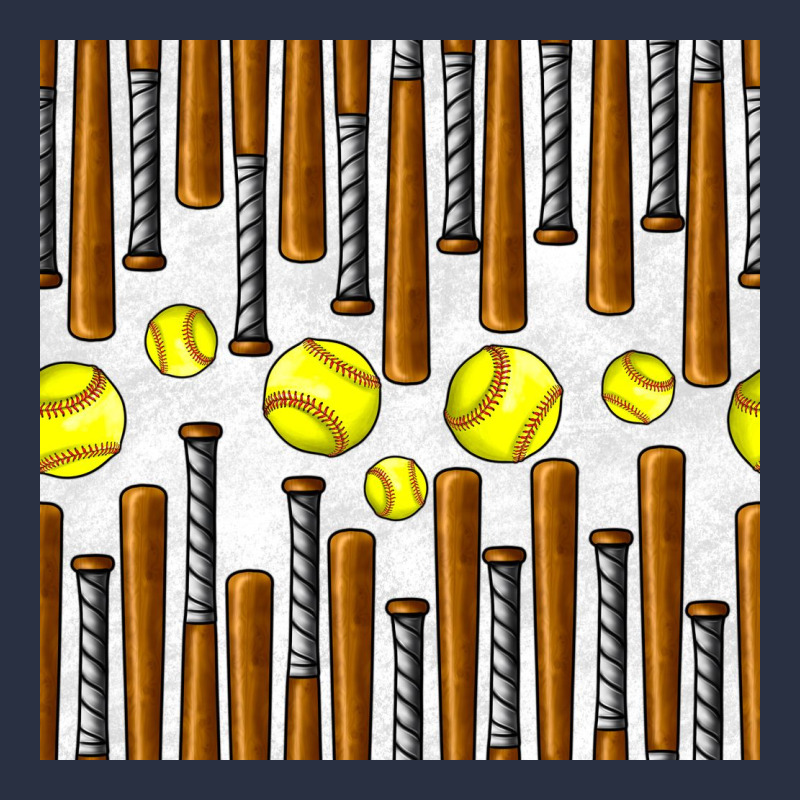 Softball Bat Seamless Pattern Heavyweight Sweatshirt by BundleAndBundleShop | Teevron