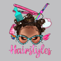 Afro Bantu Knots Hairstyles Messy Bun With Clasp Bbs Long Sleeve Tee | Teevron
