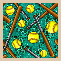 Softball Bat With Leopard And Glitter Seamless Pattern Heavyweight Sweatshirt | Teevron
