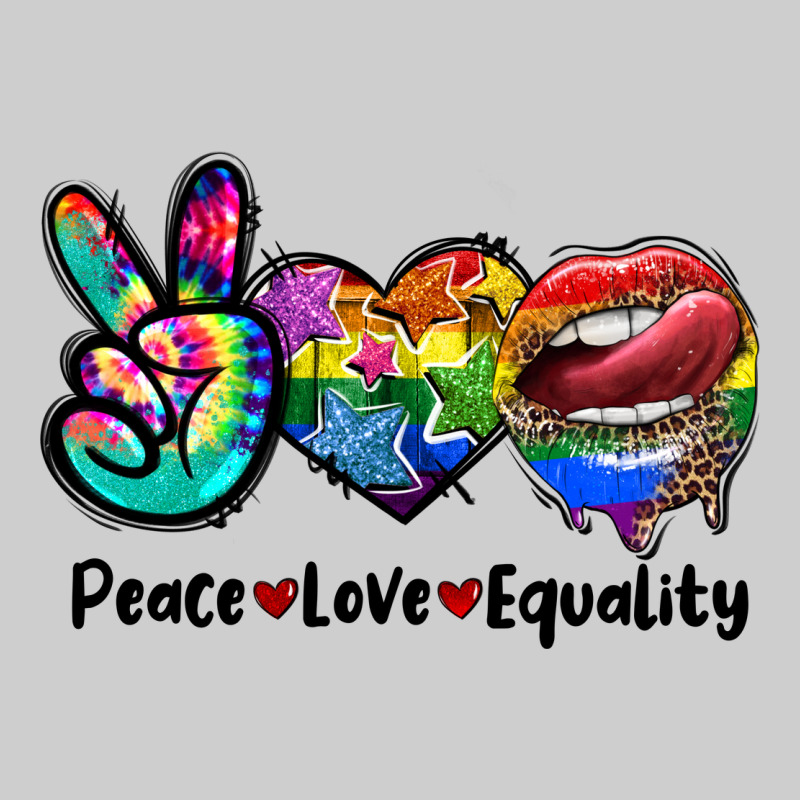 Peace Love Equality Lgbt+ Premium Sweatshirt by CowGirlArtShop | Teevron
