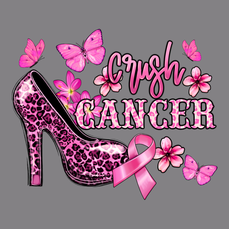 Crush Cancer With High Heels Cancer Awareness Heavyweight Hoodie by HowdyJamesFarm | Teevron