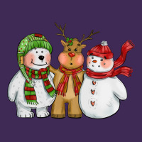 Christmas Polar Bear Reindeer And Snowman Premium Hoodie | Teevron