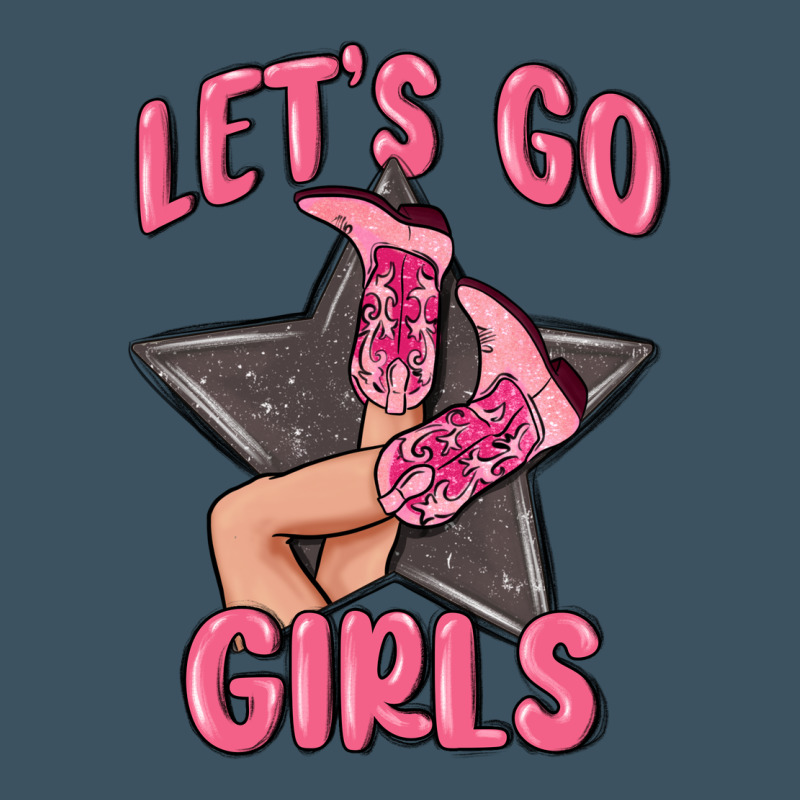 Lets Go Girls Cowgirl Boots Star Urban Heavy Tee by MaliasSmallBusiness | Teevron