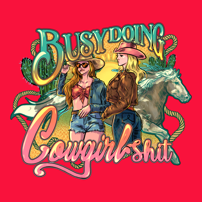 Busy Doing Cowgirl Classic Tee by NancyCooperArtShop | Teevron
