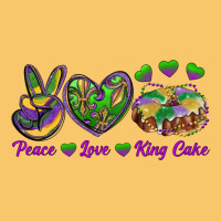 Peace Love Mardi Gras King Cake Vintage Hoodie | Teevron