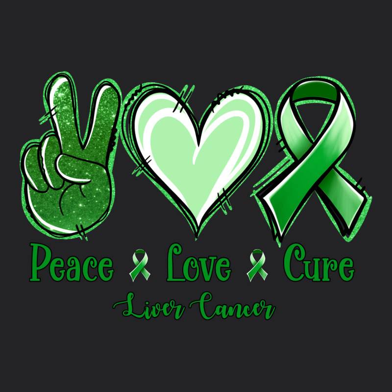 Peace Love Cure Liver Cancer Vintage Tee by NancyCooperArtShop | Teevron