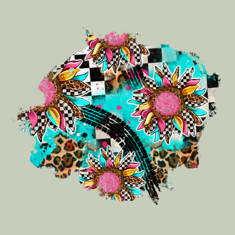 Race Sunflower Patches Ladies Tee by AdoDesignShop | Teevron