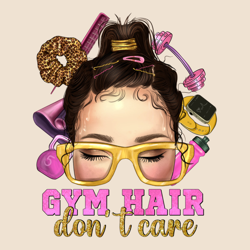 Messy Bun Gym Hair Dont Care Urban Heavy Tee by NancyCooperArtShop | Teevron