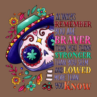 You Are Braver Than You Think Sugar Skull Zipper Hoodie | Teevron