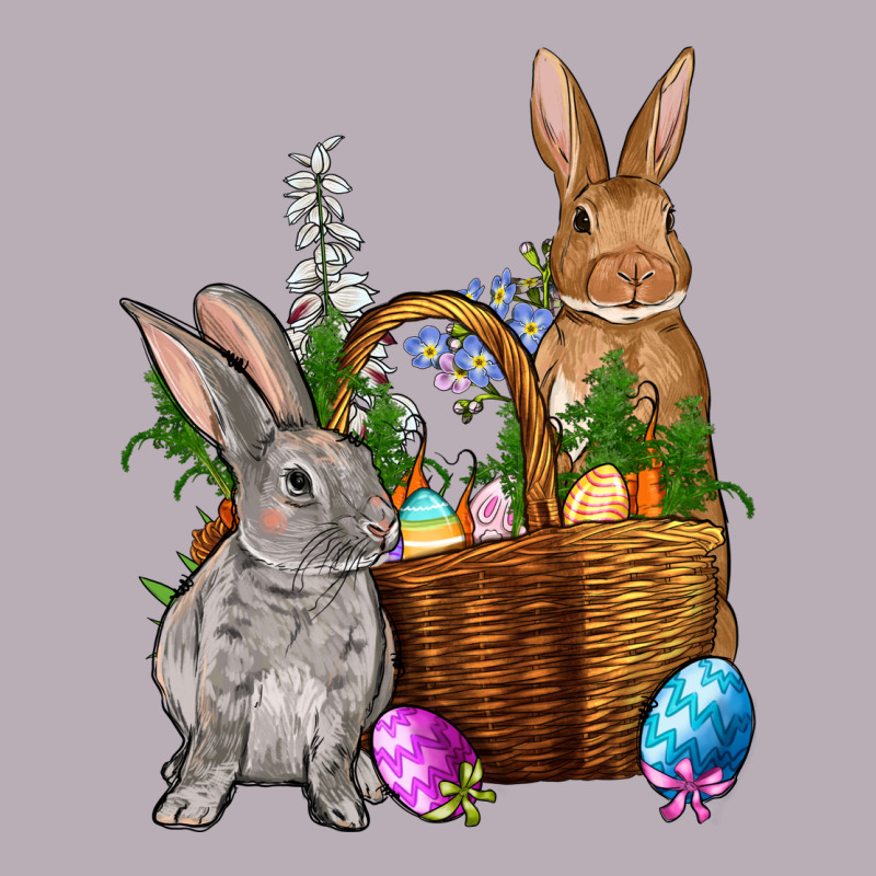 Bunnys Carrots Eggs With Basket Easter Vintage Tee by NancyCooperArtShop | Teevron