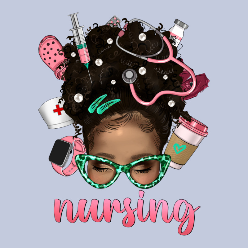 Afro Messy Bun Nursing Bbs Long Sleeve Tee by BundleAndBundleShop | Teevron