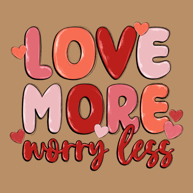 Love More Worry Less Vintage Hoodie by MaliasSmallBusiness | Teevron