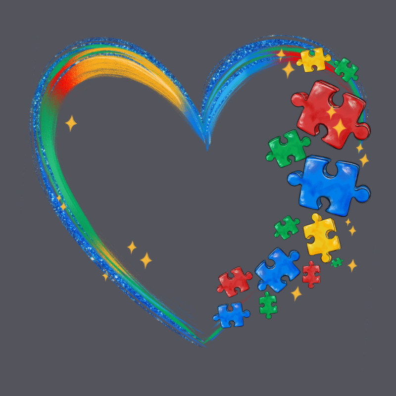 Autism Heart Vintage Hoodie by MaliasSmallBusiness | Teevron