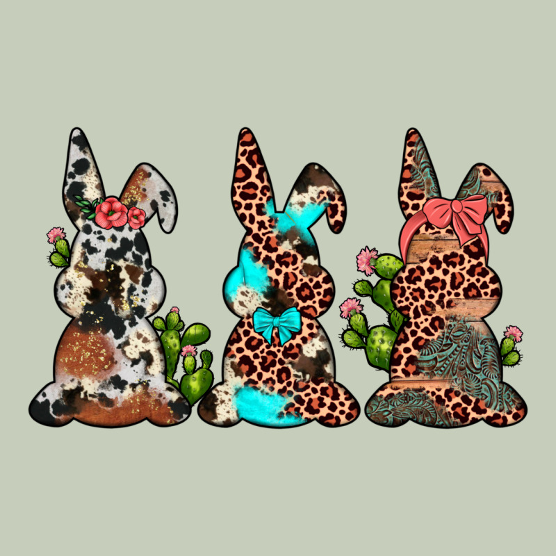 Leopard Cowhide Turquoise Cactus Bunny's Ladies Tee by JahusDesignShop | Teevron