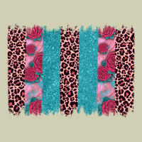 Valentines Day Leopard Rose Glitter Brush Stoke Heavy Core Tee | Teevron