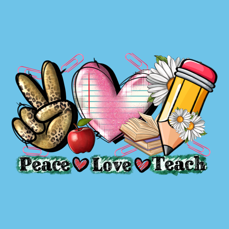 Peace Love Teach Premium Sweatshirt by CowGirlArtShop | Teevron
