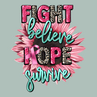 Fight Believe Hope Survive Cancer Awareness Heavyweight Hoodie | Teevron