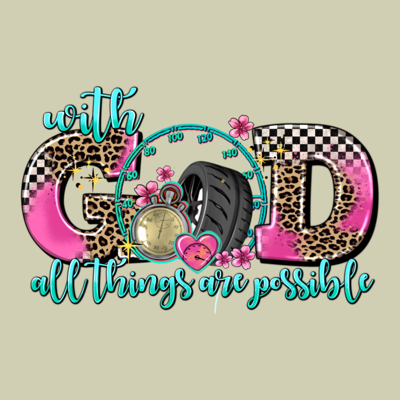 With God All Things Are Possible Race Heavy Core Tee by AdoDesignShop | Teevron