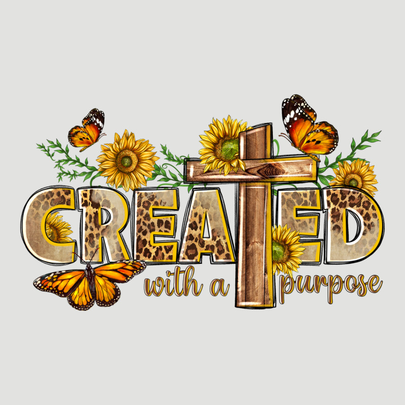 Created With A Purpose With Sunflower And Butterfl Classic Tee by NancyCooperArtShop | Teevron