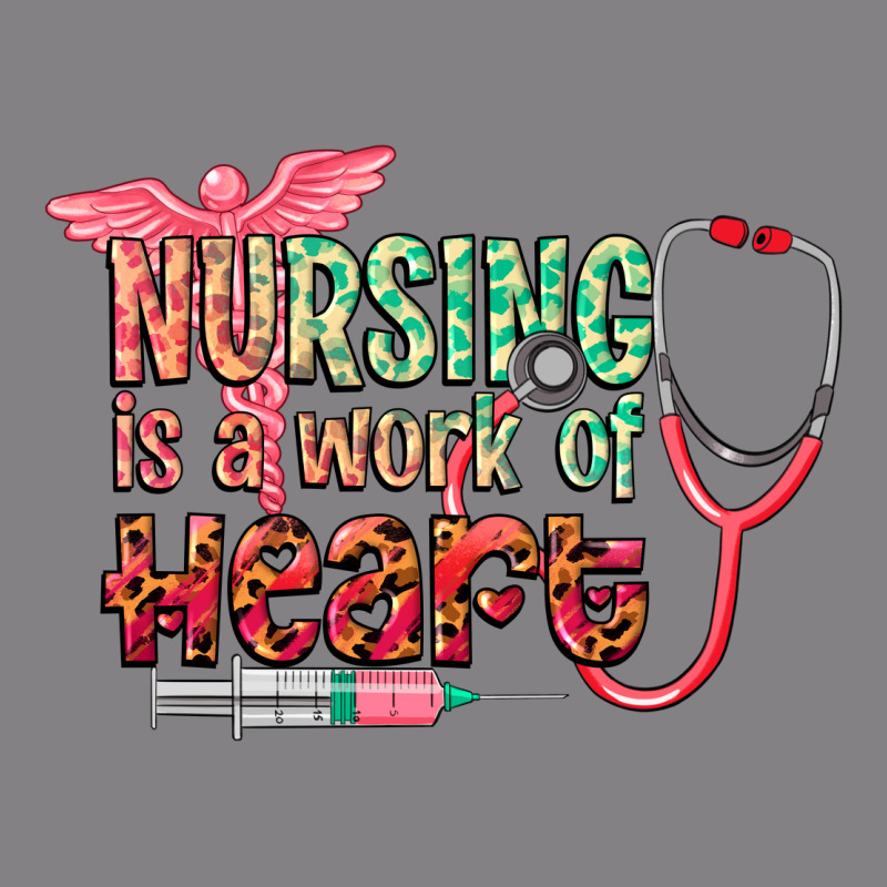 Nursing Is A Work Of Heart Heavyweight Hoodie by CowGirlArtShop | Teevron