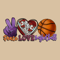 Peace Love Basketball Heavyweight Hoodie | Teevron