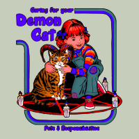 Caring For Your Demon Cat Tshirt Ladies Tee | Teevron